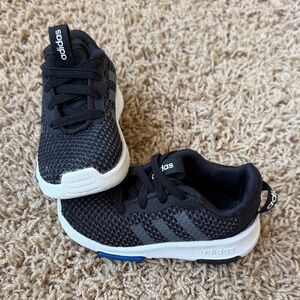 Adidas Toddler Black and White Sneakers 5K